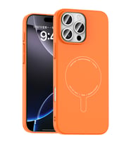 iPhone 16 Pro Kılıf M-Safe Şarj Özellikli Kamera Korumalı Elio Sert PC Kılıf