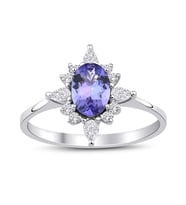 Tanzanite Pırlanta Tektaş Yüzük