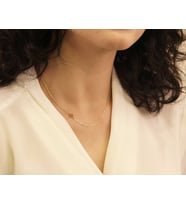 Harf Yazılı 14 Ayar Altın Kolye