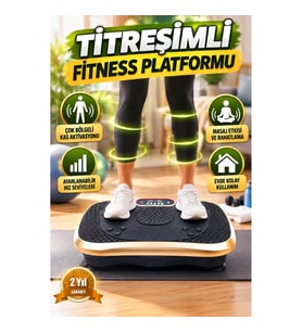 Titreşimli Fitness Platformu – Evde Egzersiz ve Çok Bölgeli Kas Aktivasyonu