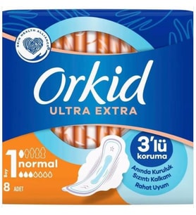 Orkid Ultra Extra Hijyenik Ped Normal 8'li
