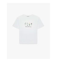 Koton Bisiklet Yaka Baskılı Ekru Kadın T-Shirt 6SAL10068IK