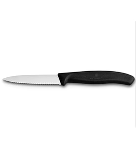 8cm Siyah Tırtıklı Soyma Bıçağı SwissClassic Mutfak 1 Adet