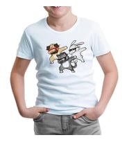 Dancing with Glasses Beyaz Çocuk Tshirt