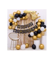 Kral Taçlı Doğum Günü Seti Happy Bırthday