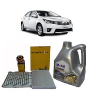 2013-2019 TOYOTA COROLLA 1.33 1.6 BENZİNLİ MOTORLAR İÇİN YAĞ BAKIM SETİ MOBİL