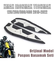 Xmax Techmax 250/300 2018-2022 Basamak Alt Uzun Paspas Seti Sağ Sol Set Silver Gümüş Gri