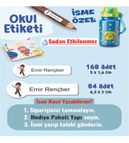 Okul Etiketi Kalem Defter Etiketi Pow Petrol Temalı Özel İsim Yazılabilen Etiket - 252Adet