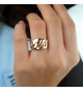 14k Sade Altın Halka Gurmet Yüzük