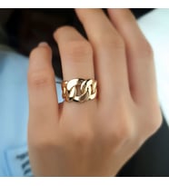 14k Sade Altın Halka Gurmet Yüzük