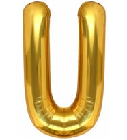 Harf Folyo Balon 80 Cm Gold U