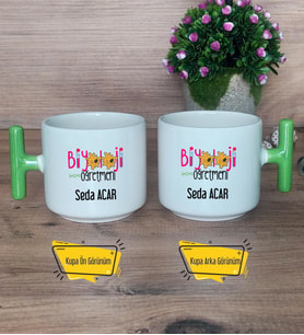 Biyoloji Öğretmeni Kupa Bardak T Yeşil Kulplu Öğretmenler Günü Hediyesi Biyoloji Öğretmenine Hediye
