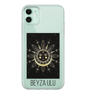 Sun Moon Tasarımlı Şeffaf Telefon Kılıfı (Tüm Modeller Mevcuttur)