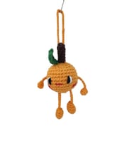 Portakal Çanta Süsü Amigurumi Organik Anahtarlık Oyuncak