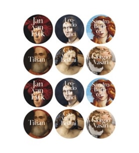 İkonik Tablolar Sticker (12’li)