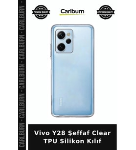 Vivo Y28 Şeffaf Clear TPU Silikon Kılıf Tasarım Pratik