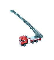 Oyuncak İtfaiye Kurtarma Kamyonu Metal Mini Çek Bırak 12 Cm