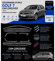 Drs Tuning Golf Uyumlu 7 Cam Çerçevesi -2013 Paslanmaz Çelik Parça