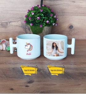 Unicorn Kupa Bardak T Fotoğraflı Doğum Günü Hediyesi