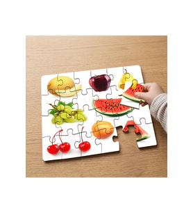 Yaz Meyveleri Tasarımlı 24 Parça Ahşap Çocuk Puzzle MPK1108