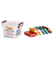 Jovi Plastilina Kurumayan Oyun Hamuru 6 Renk x 50 gr. Plastik Kap 