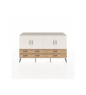 Kronos Konsol 6 Raflı 6 Çekmeceli 4 Kapaklı 176x59x99 Aytaşı-Aytaşı/Çam