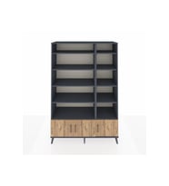 Hyperion Dolap 10 Raflı 3 Kapaklı 132x44x195 Antrasit-Çam/Antrasit