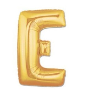 Folyo Balon E Harfi Gold ( altın ) Renk 100 Cm