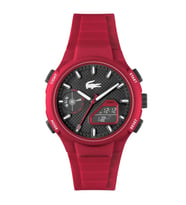 LACOSTE LAC2011368 KIRMIZI SİLİKON KORDON ANALOG/DİJİTAL ERKEK KOL SAATİ