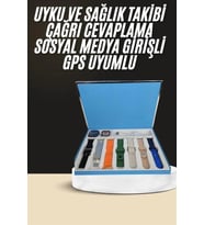7 Kordonlu Unisex Akıllı Saat Çoklu Kordon Seçeneği Amoled Ekran