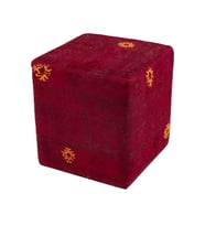KIRMIZI RENGI KİLİM PUF 35X40 CM