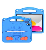 Dux Ducis iPad 10.2 2022 Kılıf Panda Serisi Çocuk Shockproof Standlı Kılıf (Mavi)