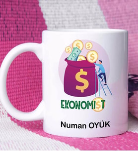 Ekonomist Tasarımlı Kişiye Özel Ekonomist Kupa Bardak