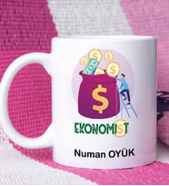 Ekonomist Tasarımlı Kişiye Özel Ekonomist Kupa Bardak