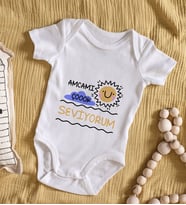 BK Kids Amcamı Çok Seviyorum Tasarımlı Bebek Body Zıbın - Model 1
