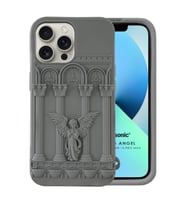 Microsonic Apple iPhone 12 Pro Kılıf Praying Angel Gri (Gri)