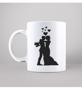 Gelin & Damat Tasarımlı Kupa