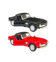 Bmw 507 Model Araba 1956 Model 1/36 Kırmızı Ve Siyah 2li Set