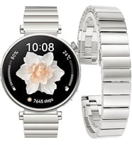 Huawei Watch GT 7/6/5/4 41mm -GT 5 Pro 42mm (18mm uyumlu) Kordon Baklalı Metal K