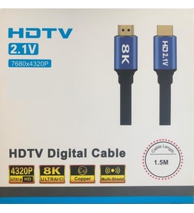 NTC-8001 8K Ultra HD 2.1V 7680x4320p Çözünürlük Destekli 1,5mt Hdmi Kablo