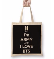 Love BTS Bez Çanta Uzun Saplı