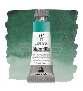 Maimeri Blu Tüp Sulu Boya 12 ml S1 No:324 Copper Oxide Green Deep