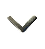 Kitap, Kapak, Menü, Albüm Köşesi, Orta - 18x32mm, Nikel, 20 Adet
