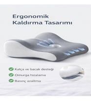 VISCORA Premium Ortopedik Destek Yastığı – Çok Amaçlı Kalça & Bel Destek Minderi, Hamilelik, Uyku ve Günlük Konfor İçin