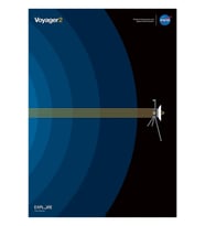 Voyager 2 - Nasa Retro Uzay Posteri (nasa Geleceğin Vizyonları) Tablo Ahşap Poster Dekoratif