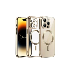 Iphone 13 Kılıf Kross Magneticsafe Kapak - Gold
