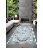 MD-LİFE HOME Dijital Baskılı Kaymaz Taban Salon Halısı ve Yolluk
