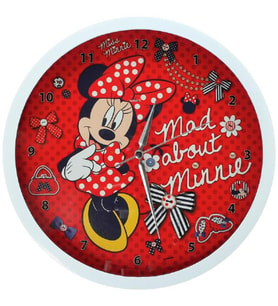 YKC Minnie Mickey Mouse Çocuk Odası Duvar Saati-Lisanslı