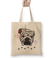 Funny Dog Lover Gift For Women Men Bez Çanta Uzun Saplı