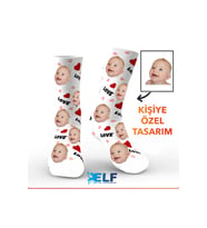 Kişiye Özel Çorap Baskılıdır (2Adet (Standart)